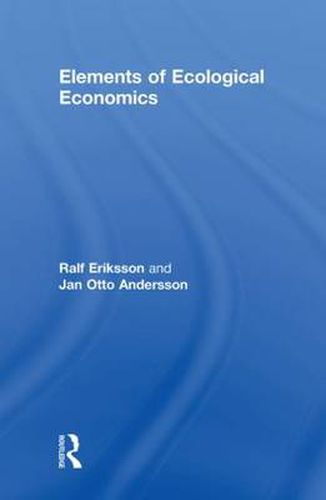 Cover image for Elements of Ecological Economics