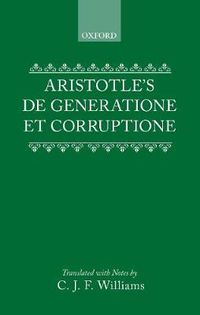 Cover image for Aristotle's De Generatione et Corruptione