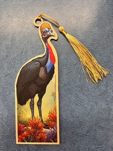 Cover image for Cassowary Wooden Bookmark