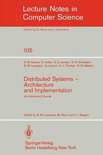 Distributed Systems - Architecture and Implementation: An Advanced Course