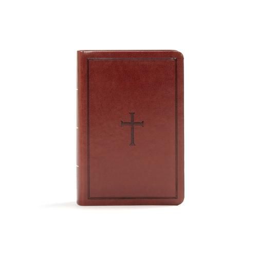Cover image for KJV Large Print Compact Reference Bible, Brown LeatherTouch