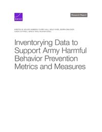 Cover image for Inventorying Data to Support Army Harmful Behavior Prevention Metrics and Measures