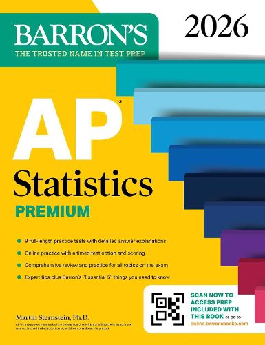 Cover image for AP Statistics Premium, 2026: Prep Book with 9 Practice Tests + Comprehensive Review + Online Practice