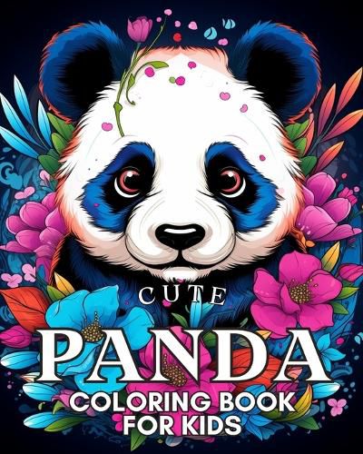 Cover image for Cute Panda Coloring Book For Kids