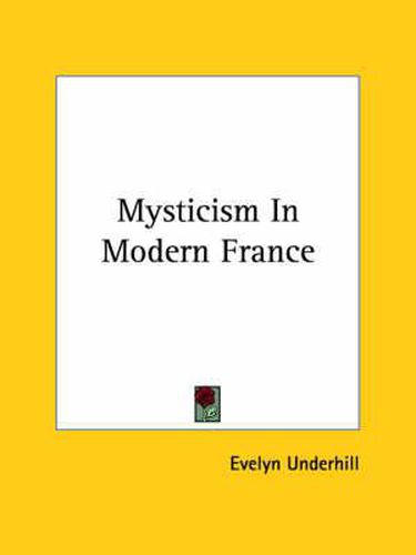 Cover image for Mysticism in Modern France