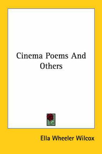 Cover image for Cinema Poems and Others