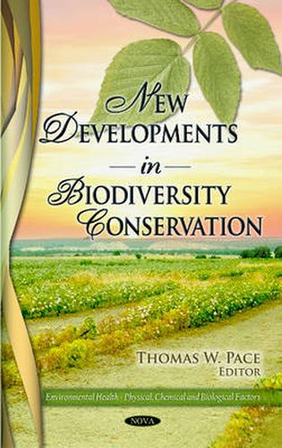 Cover image for New Developments in Biodiversity Conservation