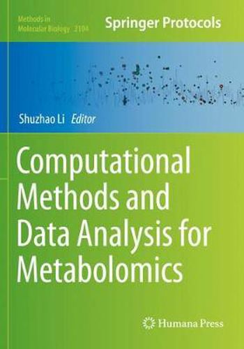 Cover image for Computational Methods and Data Analysis for Metabolomics