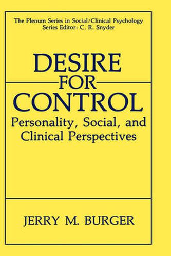 Cover image for Desire for Control: Personality, Social and Clinical Perspectives