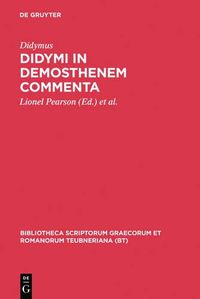 Cover image for In Demosthenem Commenta CB