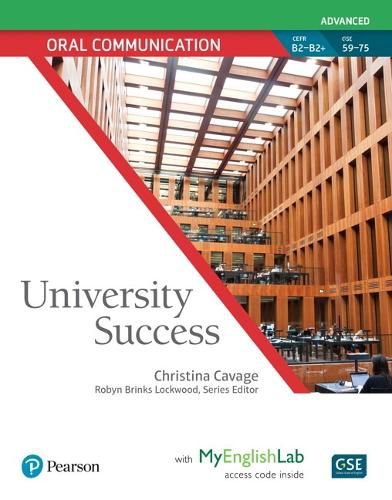 Cover image for University Success Oral Communication Advanced, Student Book with MyLab English