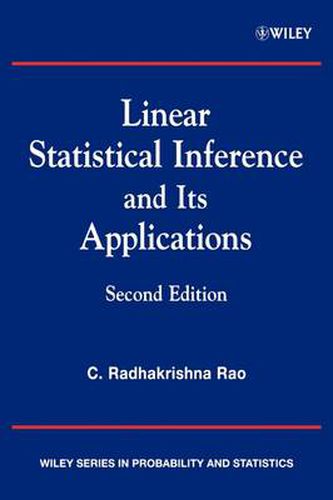 Cover image for Linear Statistical Inference and Its Applications