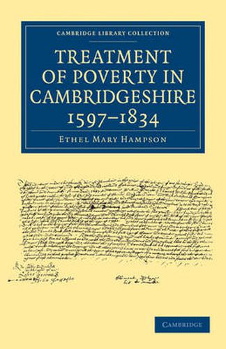 Cover image for Treatment of Poverty in Cambridgeshire, 1597-1834