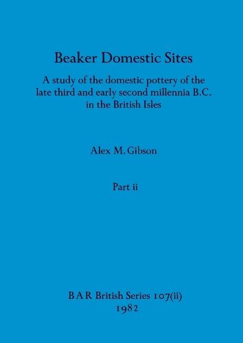 Cover image for Beaker Domestic Sites, Part ii