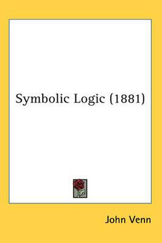 Cover image for Symbolic Logic (1881)