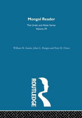 Cover image for Mongol Reader