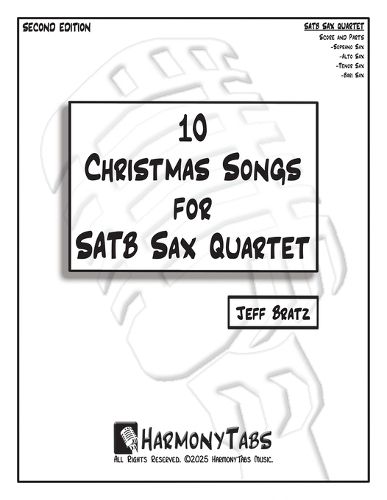 Cover image for 10 Christmas Songs for SATB Sax Quartet