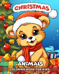 Cover image for Christmas Animals Coloring Book for Kids