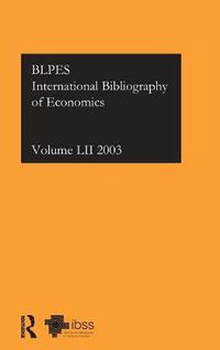 Cover image for IBSS: Economics: 2003 Vol.52