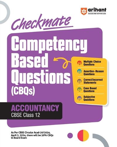 Cover image for Checkmate PYQs + CBQs Accountancy Class 12th (EditionI)