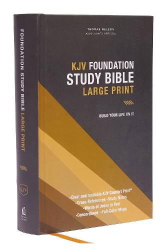 Cover image for KJV, Foundation Study Bible, Large Print, Hardcover, Red Letter, Comfort Print: Holy Bible, King James Version