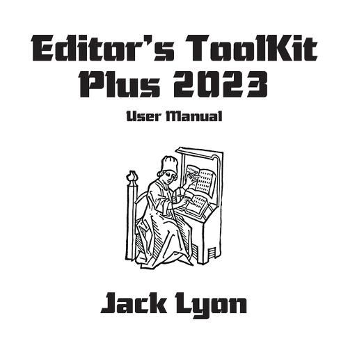 Cover image for Editor's ToolKit Plus 2022: User Manual