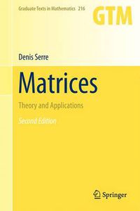 Cover image for Matrices: Theory and Applications