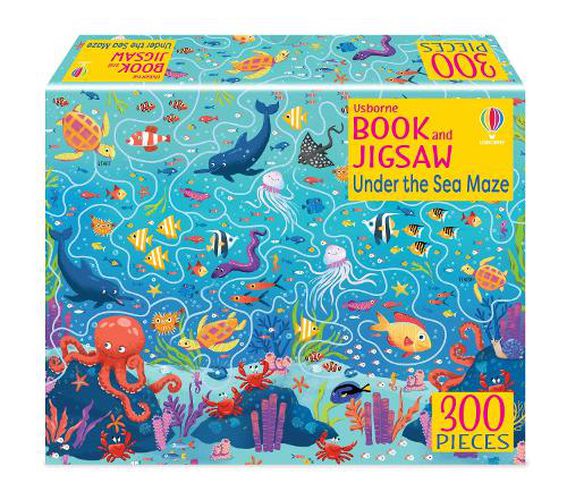 Cover image for Usborne Book and Jigsaw Under the Sea Maze