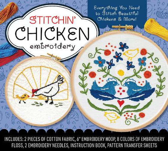 Cover image for Stitchin' Chicken Embroidery Kit