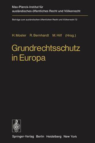 Cover image for Grundrechtsschutz in Europa: Europaische Menschenrechts-Konvention und Europaische Gemeinschaften