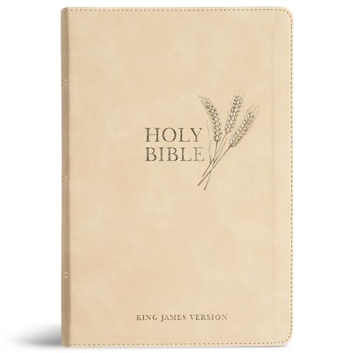 Cover image for KJV Giant Print Reference Bible, Cream Leathertouch