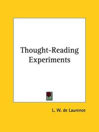 Cover image for Thought-Reading Experiments