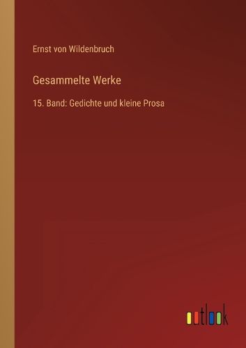 Cover image for Gesammelte Werke