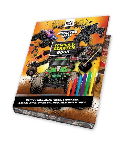 Cover image for Monster Jam Colour and Scratch Book