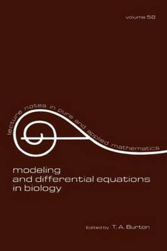 Cover image for Modeling and Differential Equations in Biology