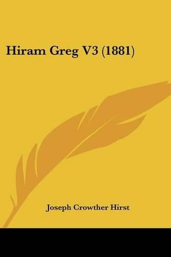 Cover image for Hiram Greg V3 (1881)