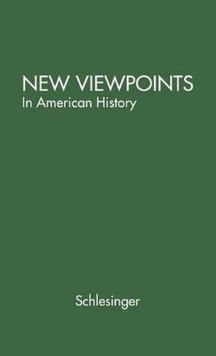 Cover image for New Viewpoints in American History