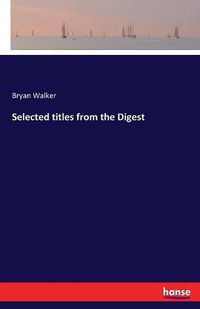 Cover image for Selected titles from the Digest