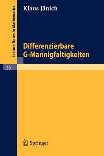 Cover image for Differenzierbare G-Mannigfaltigkeiten