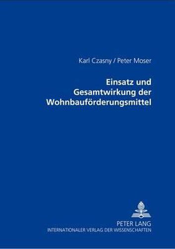 Cover image for Einsatz Und Gesamtwirkung Der Wohnbaufoerderungsmittel