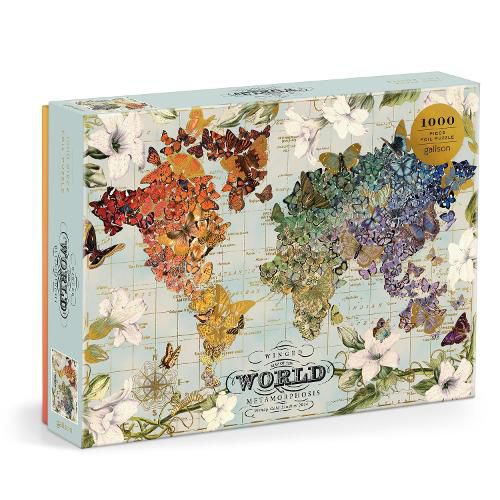 Cover image for Wendy Gold Winged Metamorphosis 1000 Piece Foil Puzzle