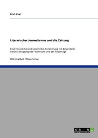 Cover image for Literarischer Journalismus Und Die Zeitung