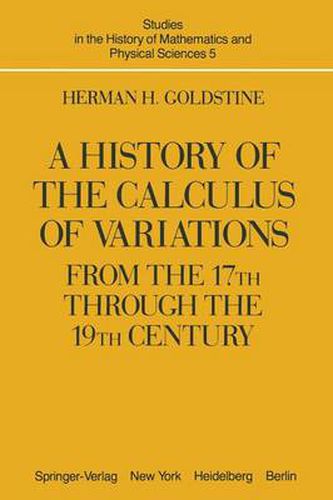 Cover image for A History of the Calculus of Variations from the 17th through the 19th Century