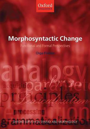 Cover image for Morphosyntactic Change: Functional and Formal Perspectives