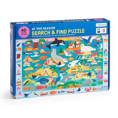 Cover image for At the Seaside 64 Piece Search & Find Puzzle