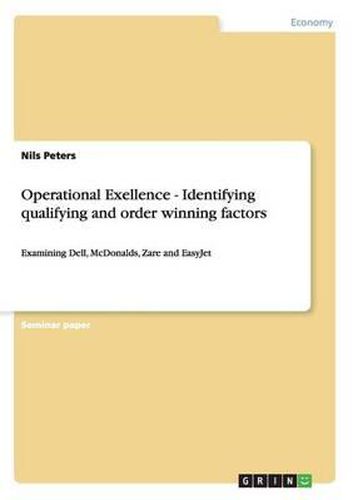 Cover image for Operational Exellence - Identifying Qualifying and Order Winning Factors