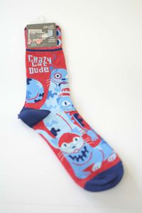Cover image for Crazy Cat Dude Crew Socks