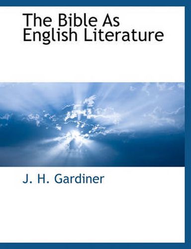 Cover image for The Bible as English Literature