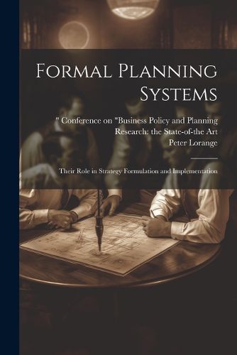 Cover image for Formal Planning Systems