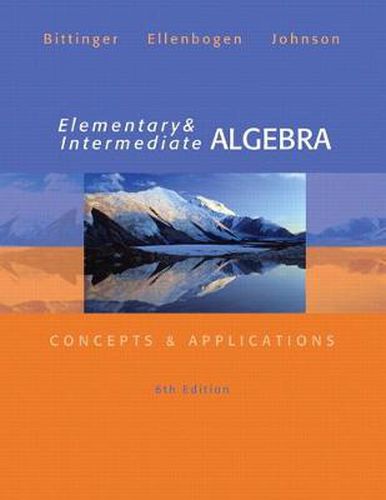 Cover image for Elementary and Intermediate Algebra: Concepts and Applications